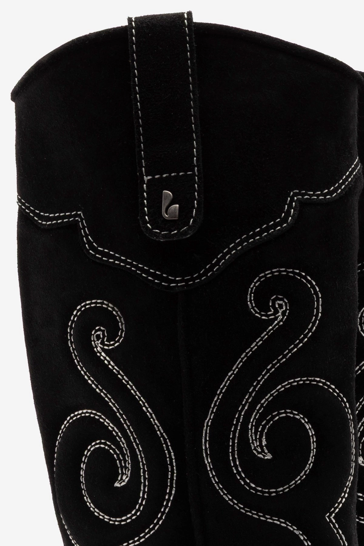 Love Pair Paloma Boot In Black Suede