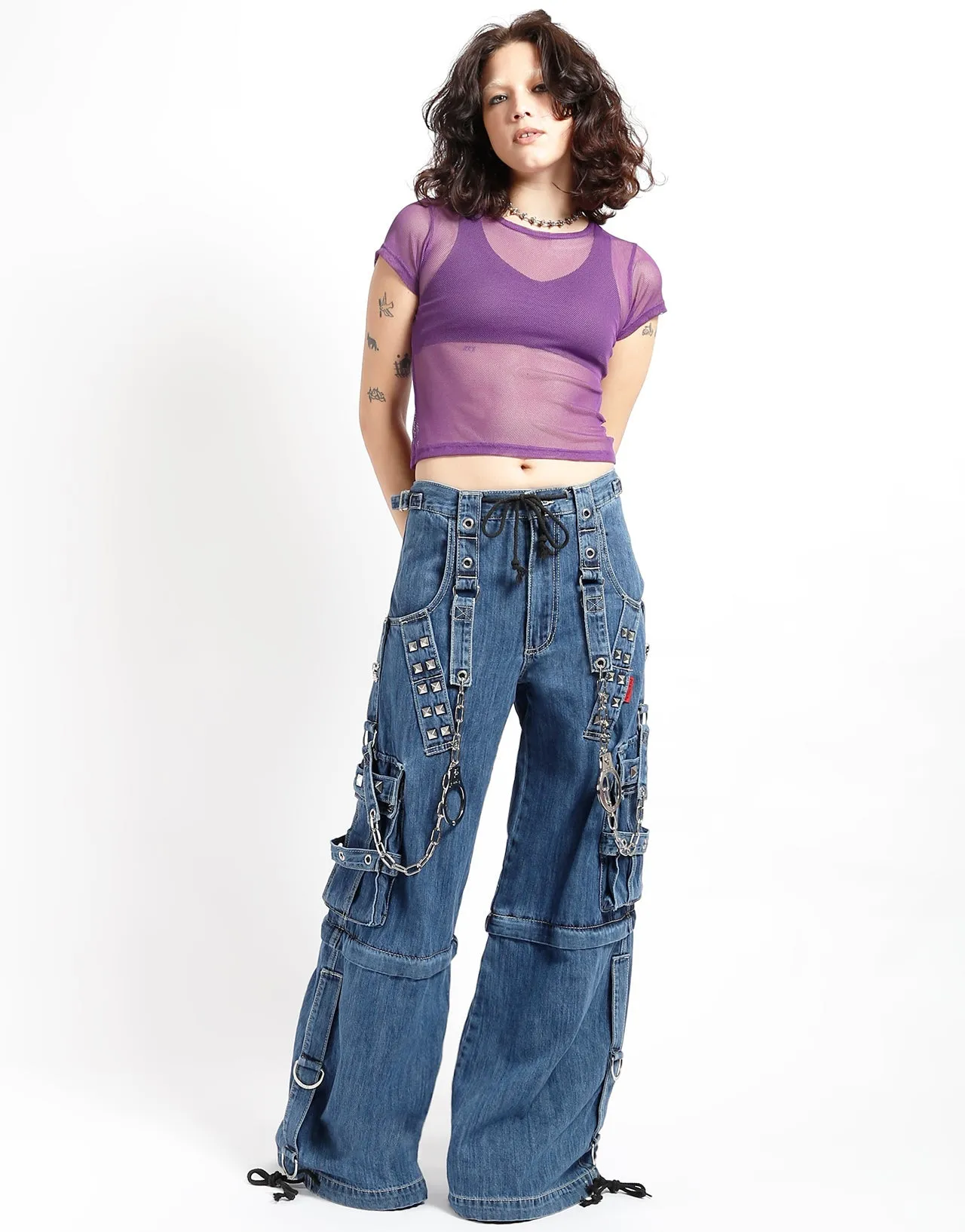 LOCK UP PANT LIGHT BLUE DENIM Perfect Pair Bold Waistband