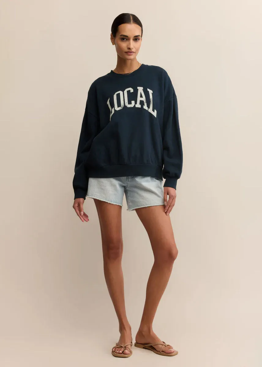 Cold Comfort Winter Style Local Sunday Sweatshirt - Eclipse