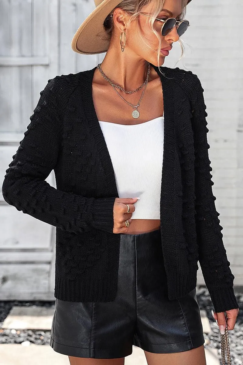 Secure WOMEN OPEN FRONT SHORT CARDIGAN
