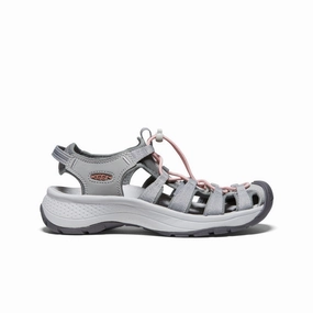 Breath Ease Easy Flow Women's Astoria West Sandal  |  Grey/Coral