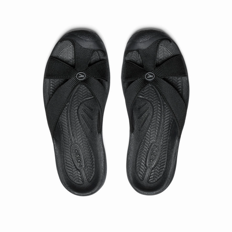 Women's Bali Slide Sandal  |  Black/Steel Grey Comfort Walk Slip