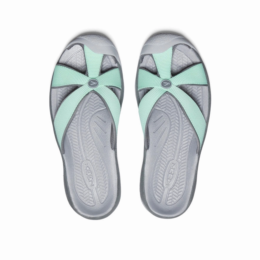 Women's Bali Slide Sandal  |  Lichen/Steel Grey Zero Drop Heel Walking support