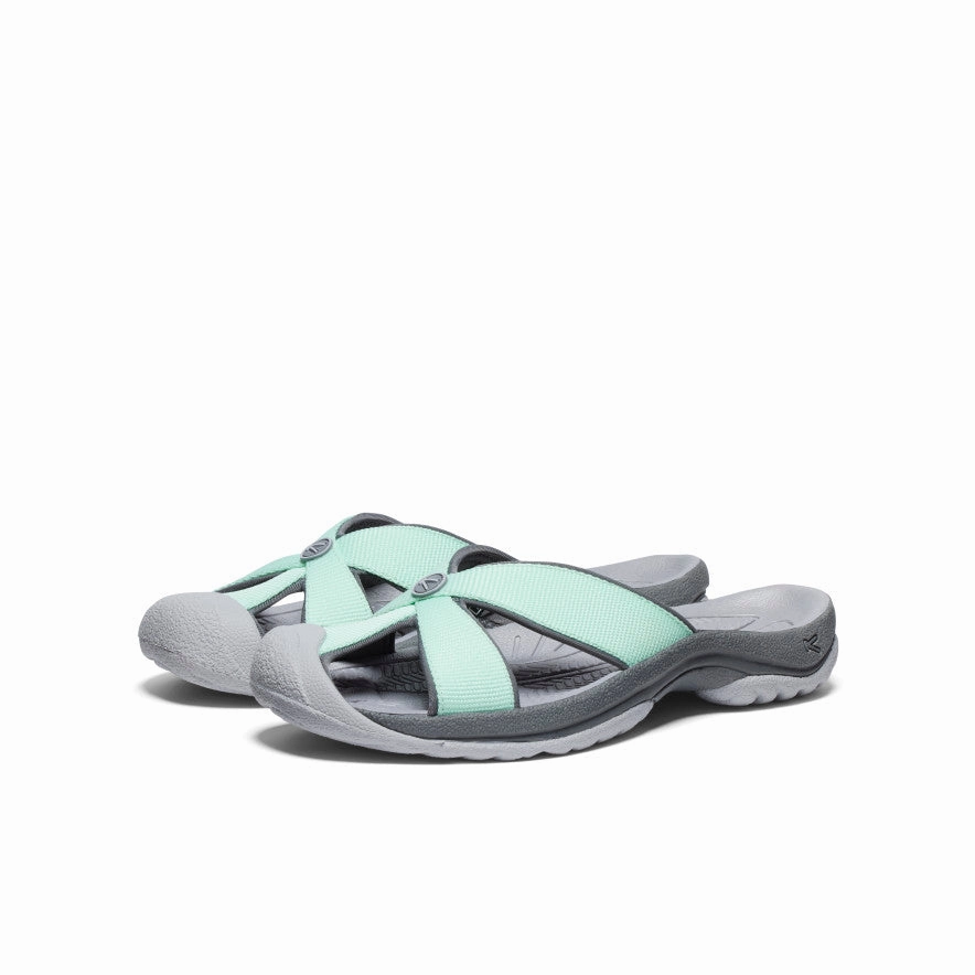 Women's Bali Slide Sandal  |  Lichen/Steel Grey Outsole Traction Slip On Adjustable Slip On
