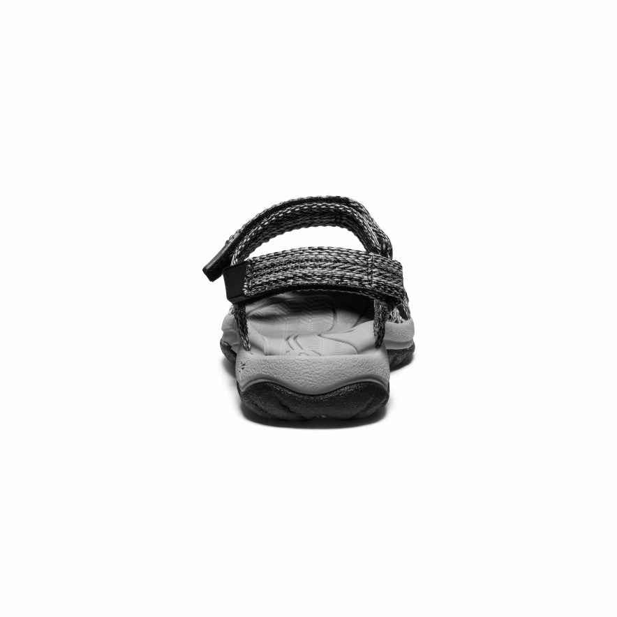 Women's Bali Strap Sandal  |  Alloy/Black Multi Layer Cushioning Active Feet