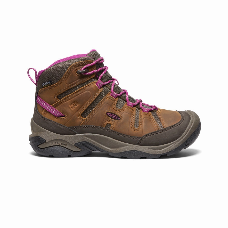 Women's Circadia Waterproof Boot  |  Syrup/Boysenberry Protective Finish Snowy Path Classic Color