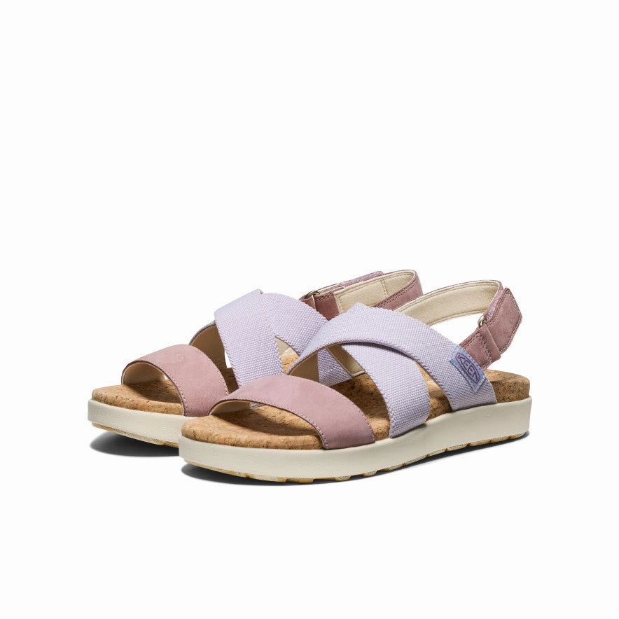 Adjustable Design Women's Elle Criss Cross Sandal  |  Thistle/Toadstool