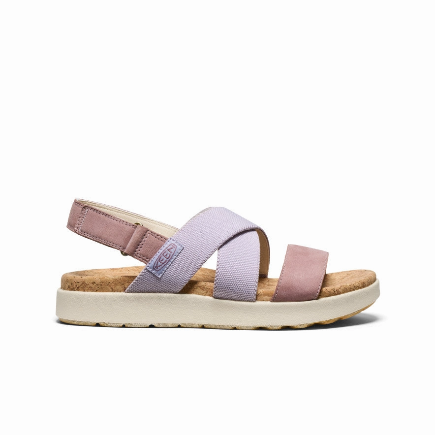 Women's Elle Criss Cross Sandal  |  Thistle/Toadstool Sturdy Sole Construction