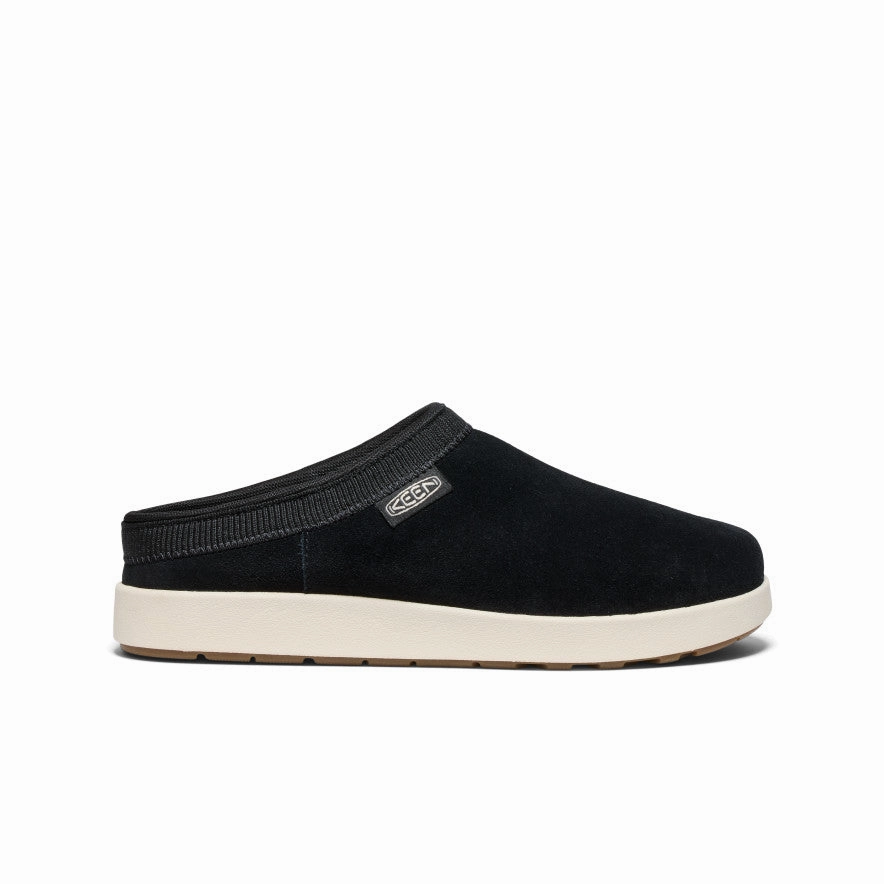 Simple Style Instant Step Comfort Women's Elle Suede Mule  |  Black/Birch
