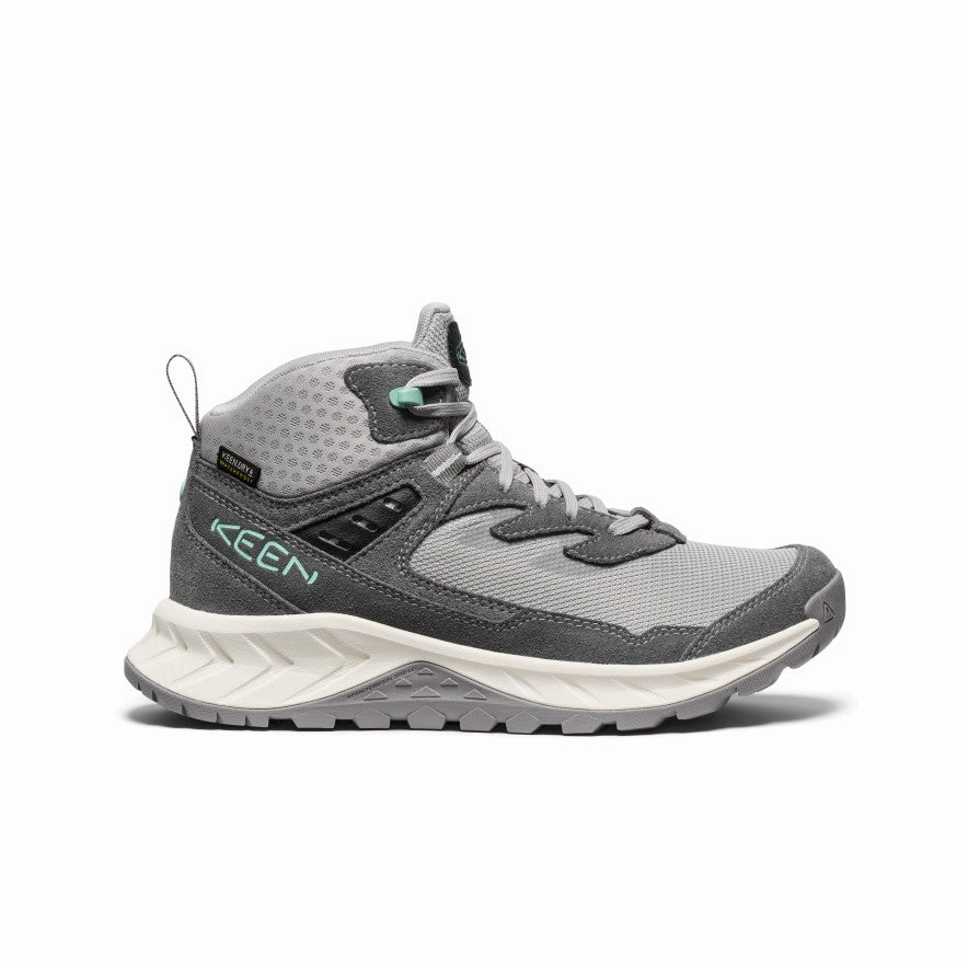 Women's Hightrail Waterproof Hiking Boot  |  Alloy/Lichen Cushioned Step All Day Wear Matte Tone
