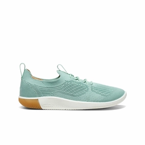 Slip Resistant Slip On Soft Sole Women's KNX Knit Sneaker  |  Granite Green/Lichen