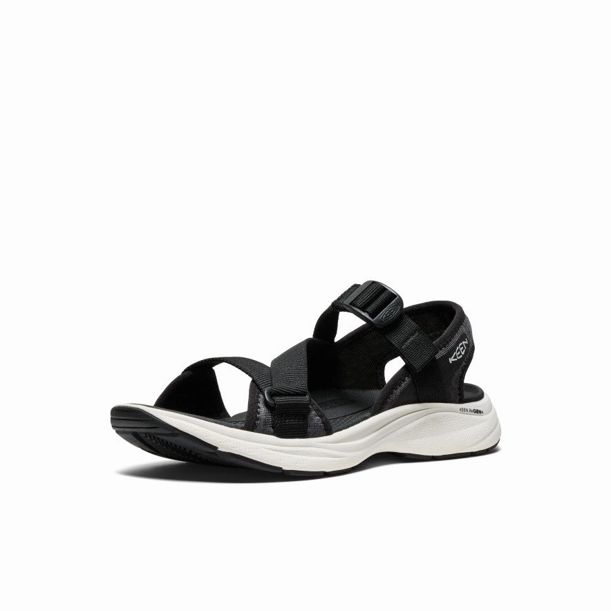 Women's Leiki Open-Toe Sandal  |  Black/Star White Recyclable Packaging Certified