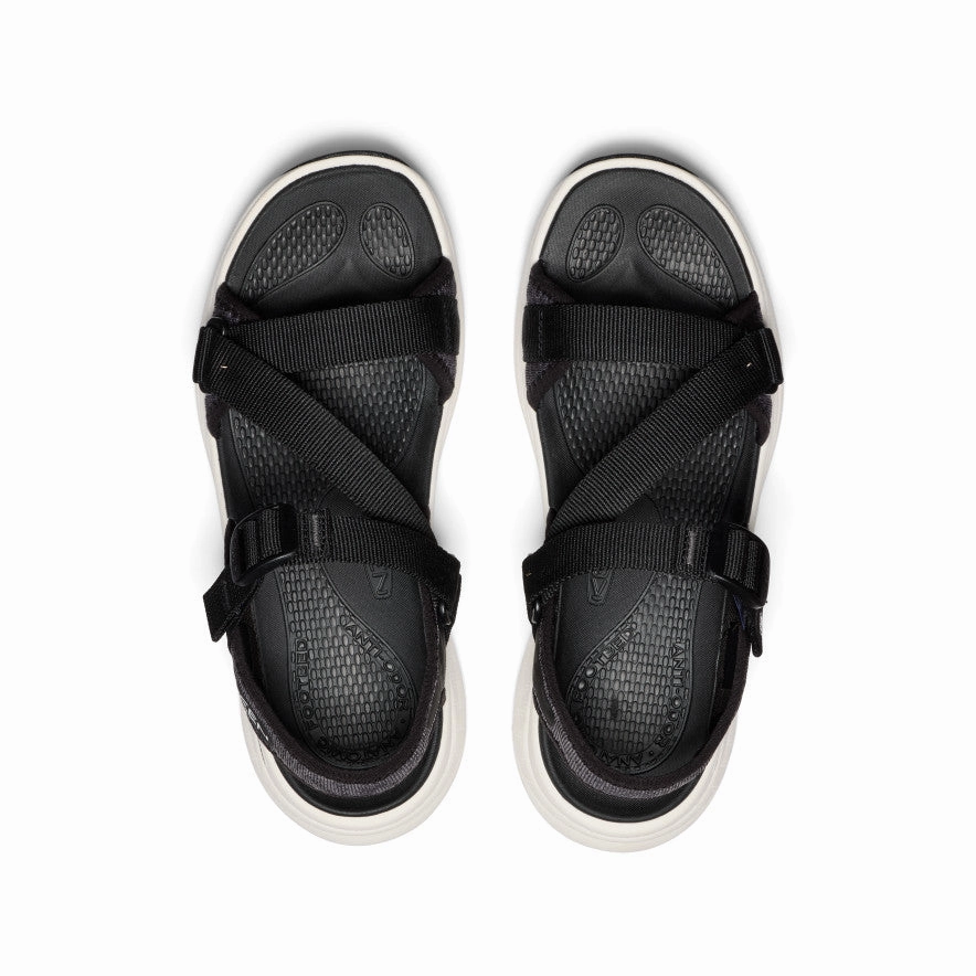 Women's Leiki Open-Toe Sandal  |  Black/Star White Tear Resistant Webbing Car Ride