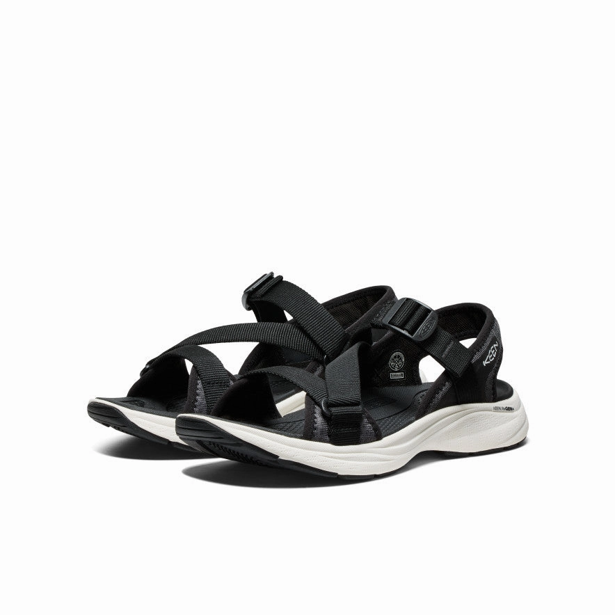 Easy Clean Women's Leiki Open-Toe Sandal  |  Black/Star White