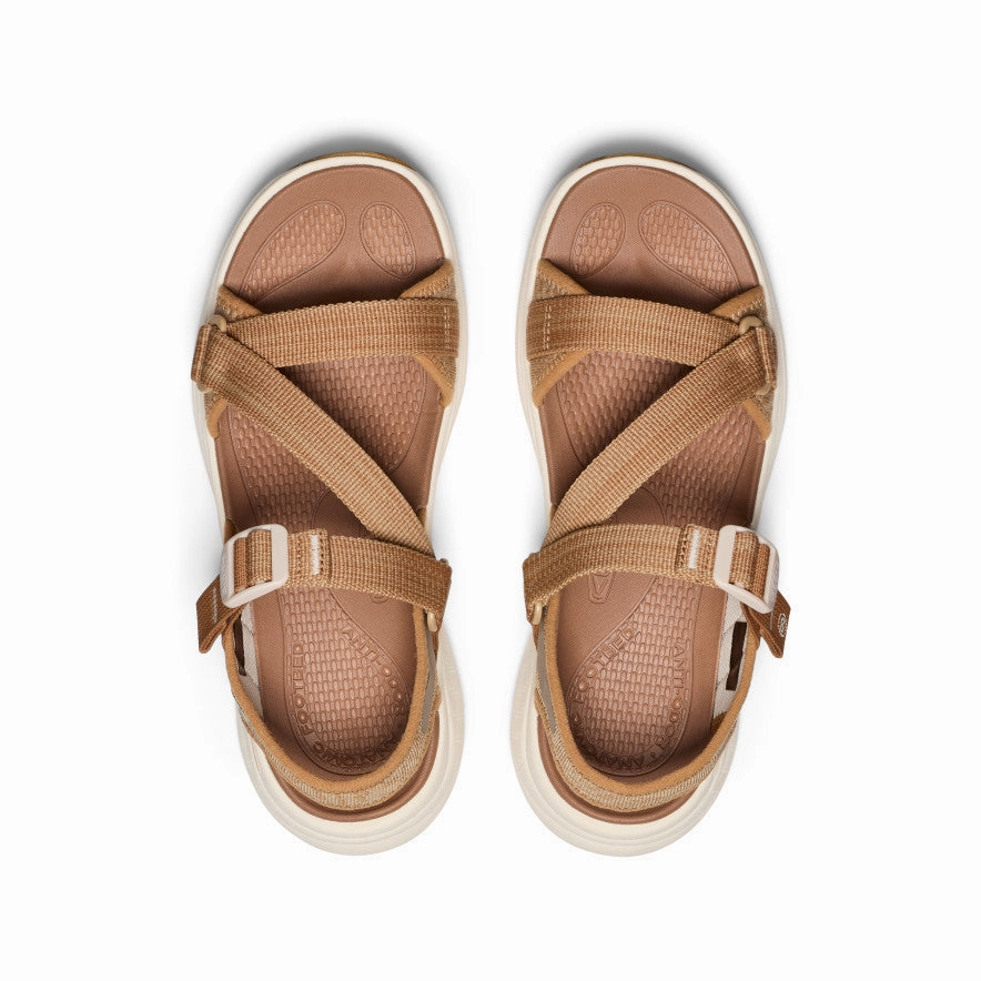 Women's Leiki Open-Toe Sandal  |  Chipmunk/Birch Trendy Vibe Contoured Foot Shape
