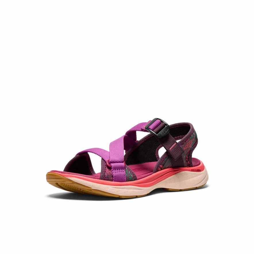 Women's Leiki Open-Toe Sandal  |  Plum Perfect/Dubarry Minimalist Strap Pattern