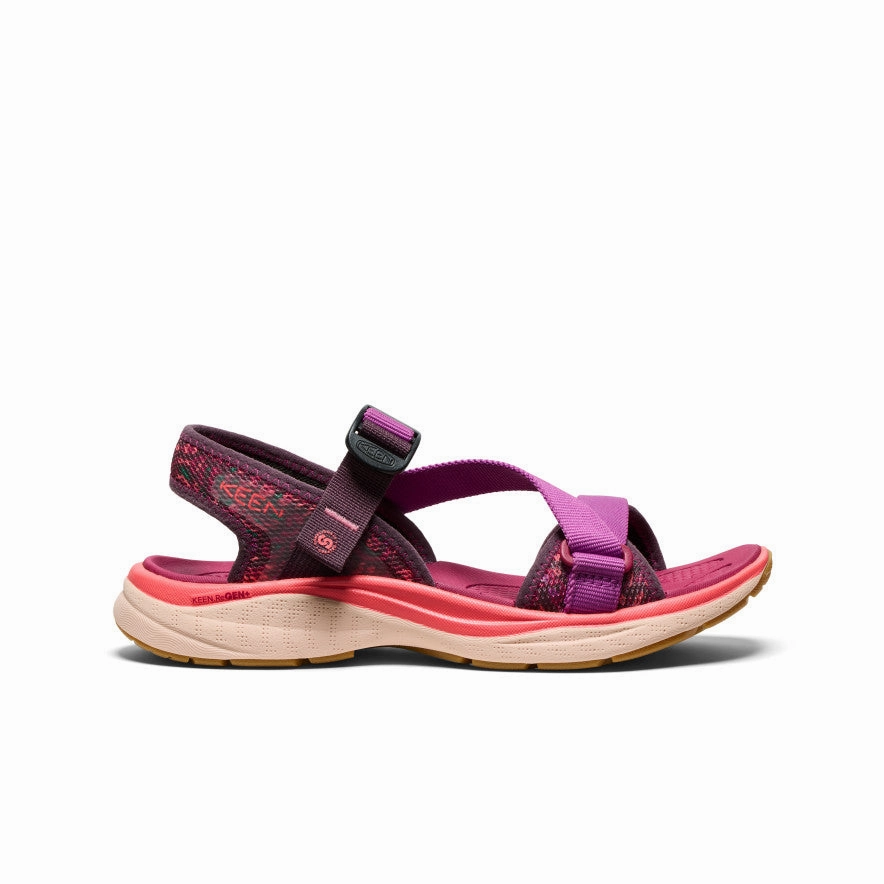 Women's Leiki Open-Toe Sandal  |  Plum Perfect/Dubarry Metal Ring