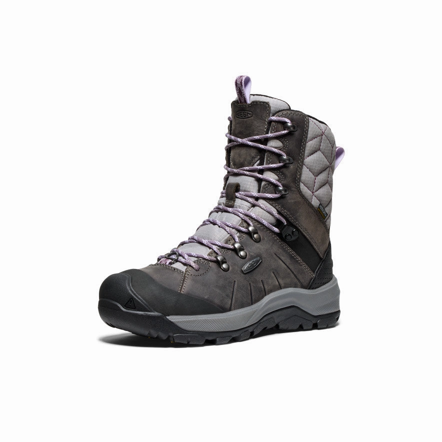 Women's Revel IV High Polar Waterproof Boot  |  Steel Grey/Orchid Petal Anti-Skid Protective Finish Functional Minimalist