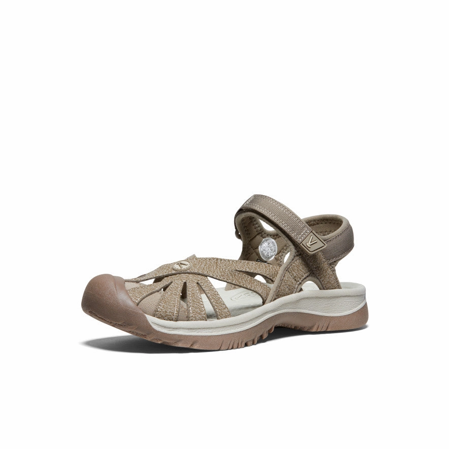 Seamless Heel Cushioning Water Drainage Channels Women's Rose Sandal  |  Brindle/Shitake