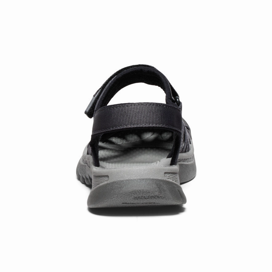 Low Profile Footbed Odor control Women's Rose Sandal  |  Magnet/Black