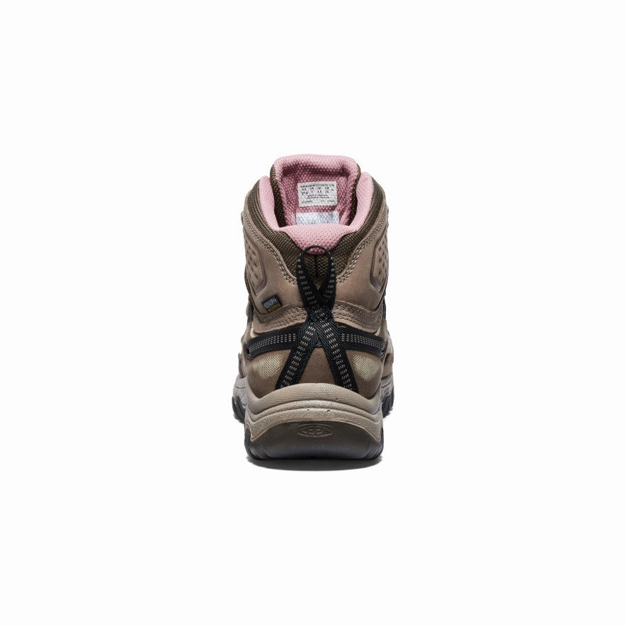 Anti Skid Women's Targhee IV Wide Waterproof Hiking Boot  |  Brindle/Nostalgia Rose
