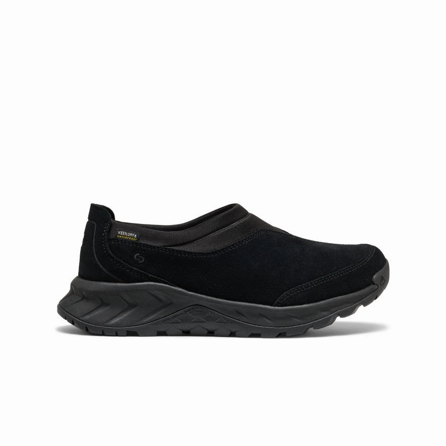 Women's TTS Moc Waterproof Sneaker  |  Black/Black Fashionable Slip On Foot Freedom