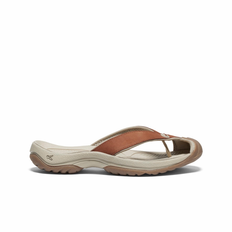 Women's Waimea Leather Flip-Flop  |  Sorrel Horse/Plaza Taupe Comfort Walk Ready