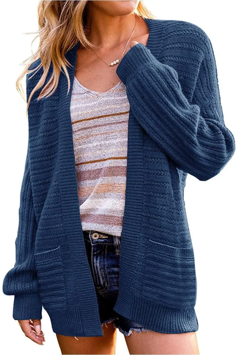 Contoured Silhouette WOMENS KNITTED OPEN FRONT CARDIGAN
