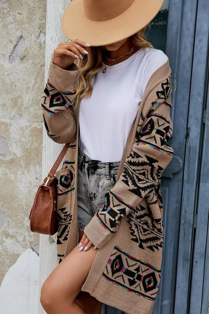 High End Look Low Profile Collar Design WOMENS OPEN FRONT KNITTED CARDIGAN