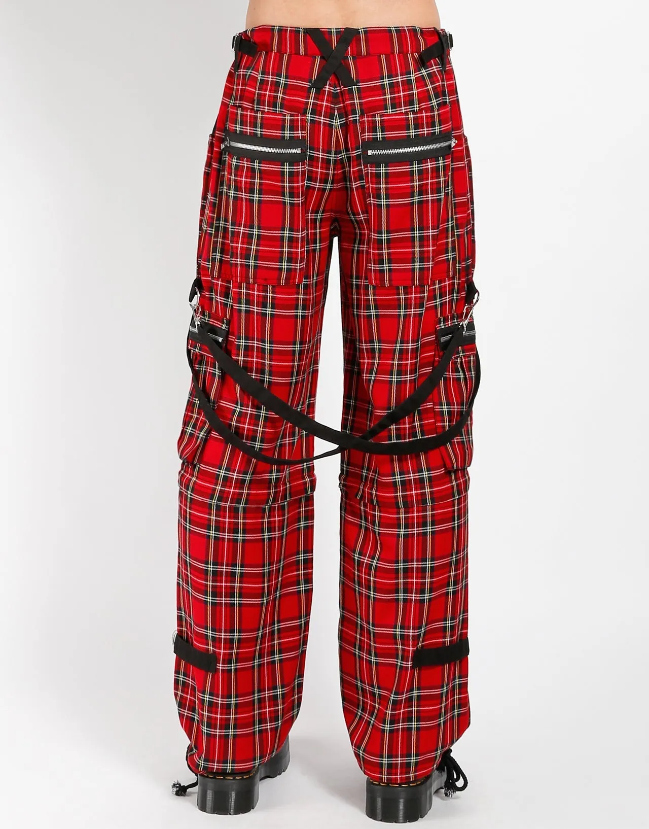 CLASH PANT RED PLAID Functional fashion wear Anti Pilling Textile