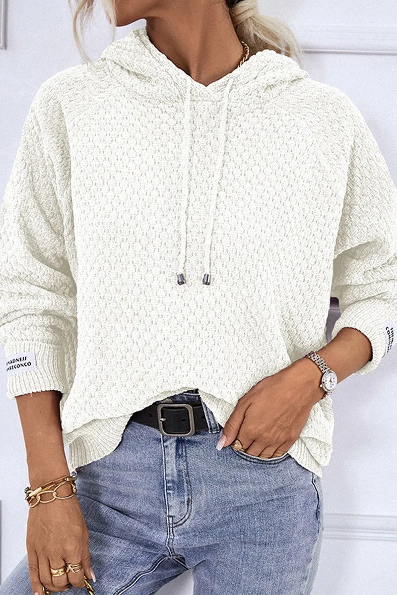 WOMEN FISHERMAN KNITTED HOODIE PULLOVER Soft and Stylish Tear Resistant Knit