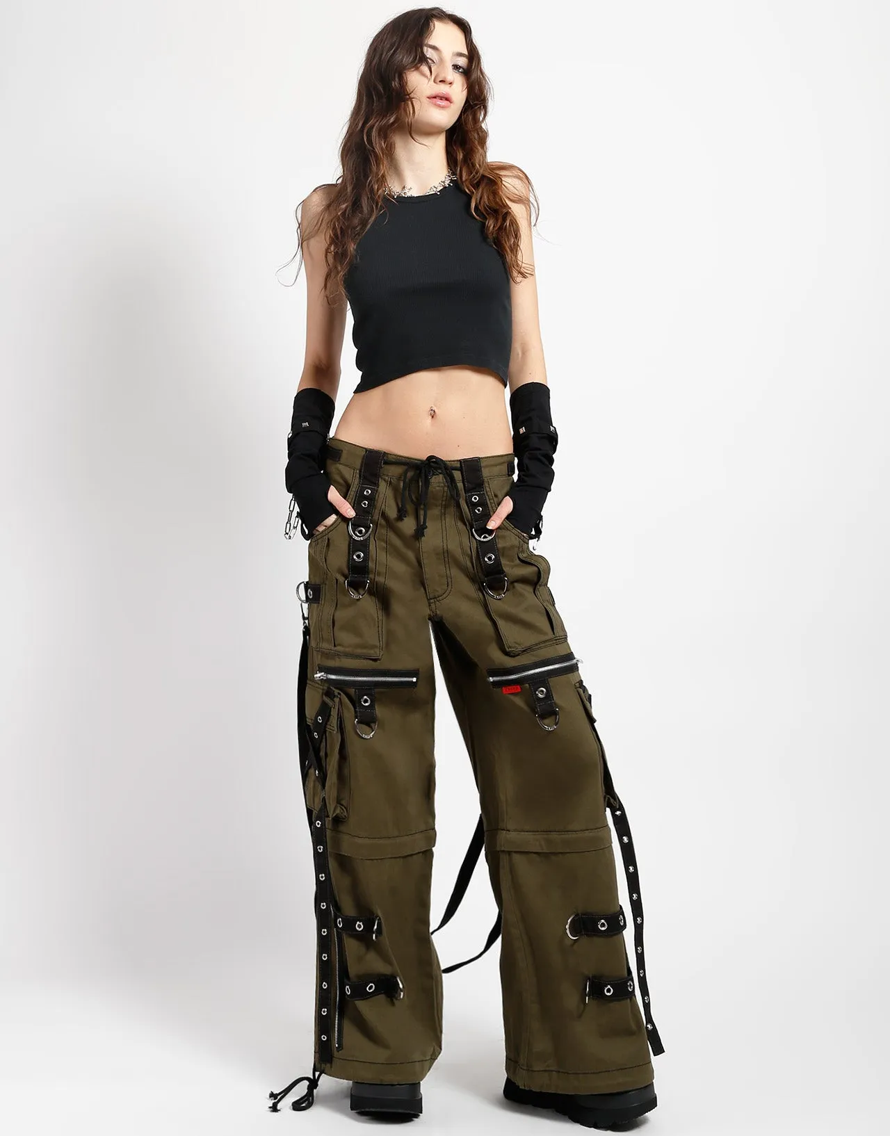 X-STRAP ZIP OFF PANT ARMY TearResistantMaterial