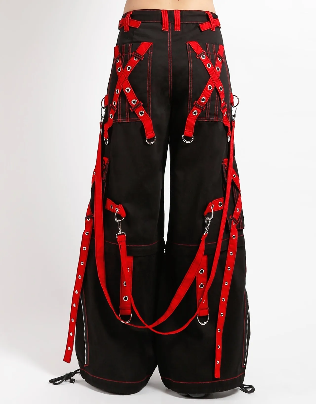 Light Reflective Details X-STRAP ZIP OFF PANT BLACK/RED