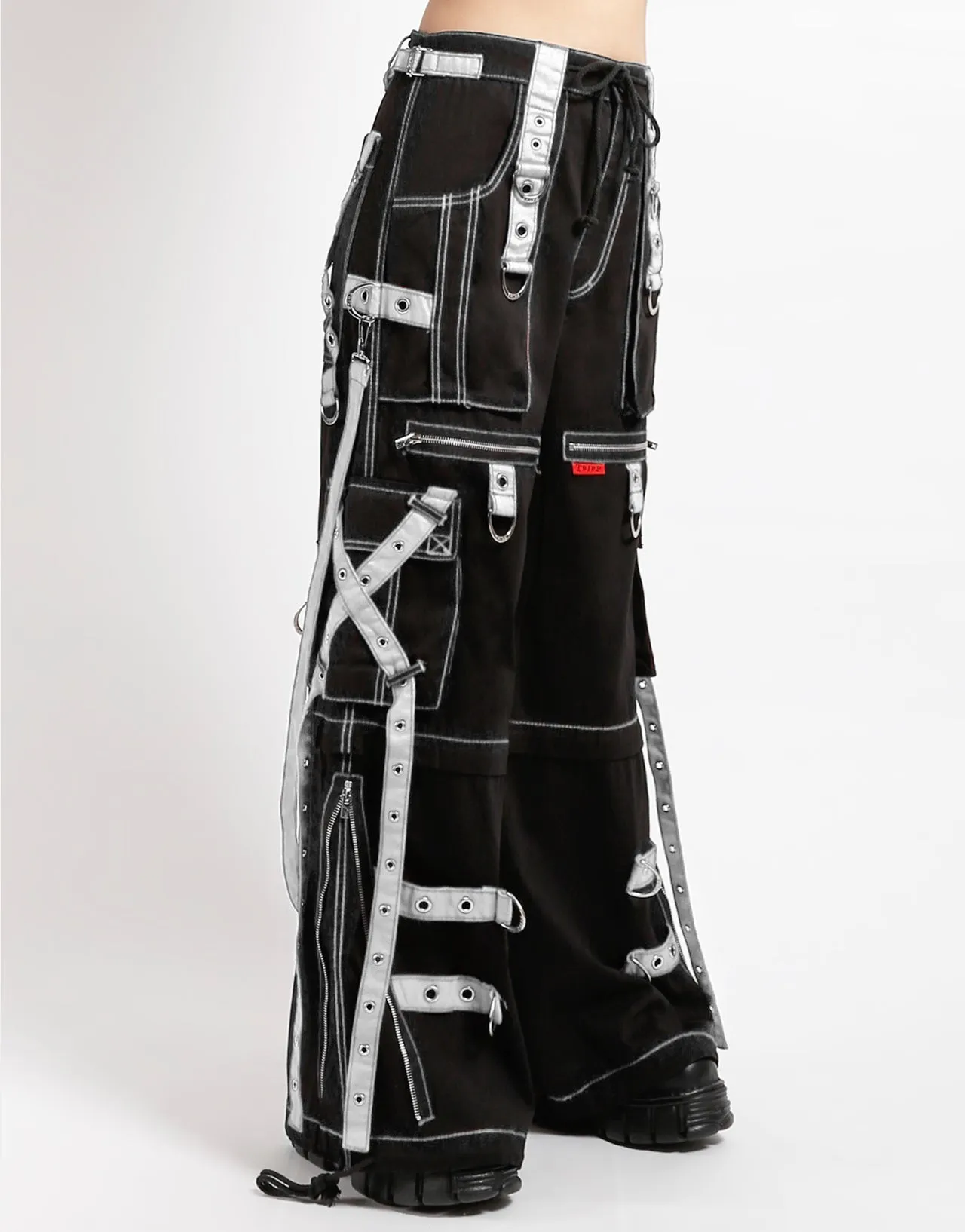 Cold Weather Gear Sustainable Material Blend X-STRAP ZIP OFF PANT BLACK/WHITE