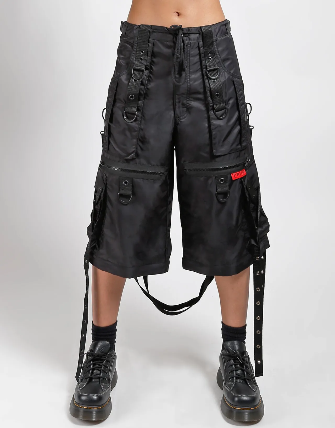 X-STRAP ZIP OFF SPACE OUT PANT BLACK Sweat Resistant