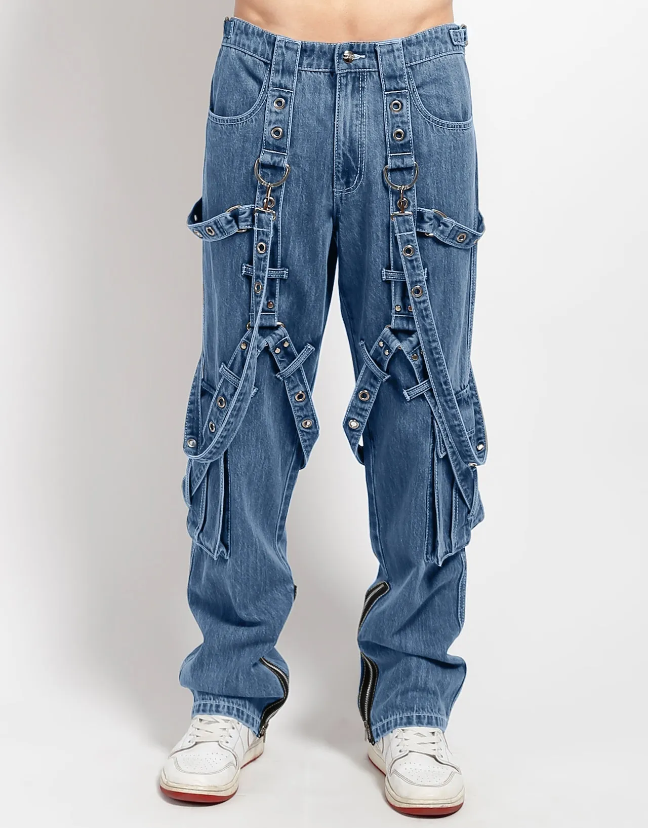 Warm Fit Light Coverage Y-HARNESS PANT LIGHT INDIGO DENIM