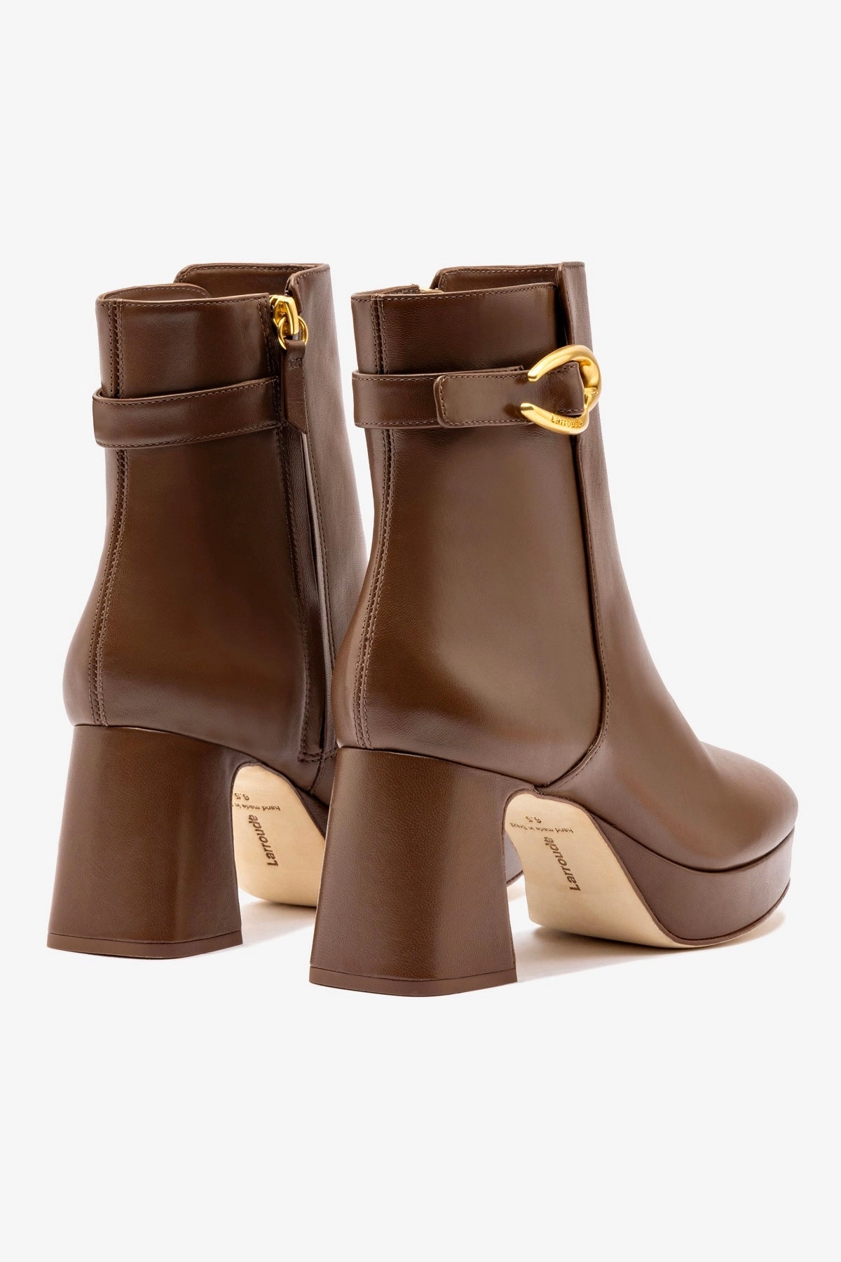 Feather Light Weather Resistant User Dolly Verona Low Boot In Burnt Umber Leather