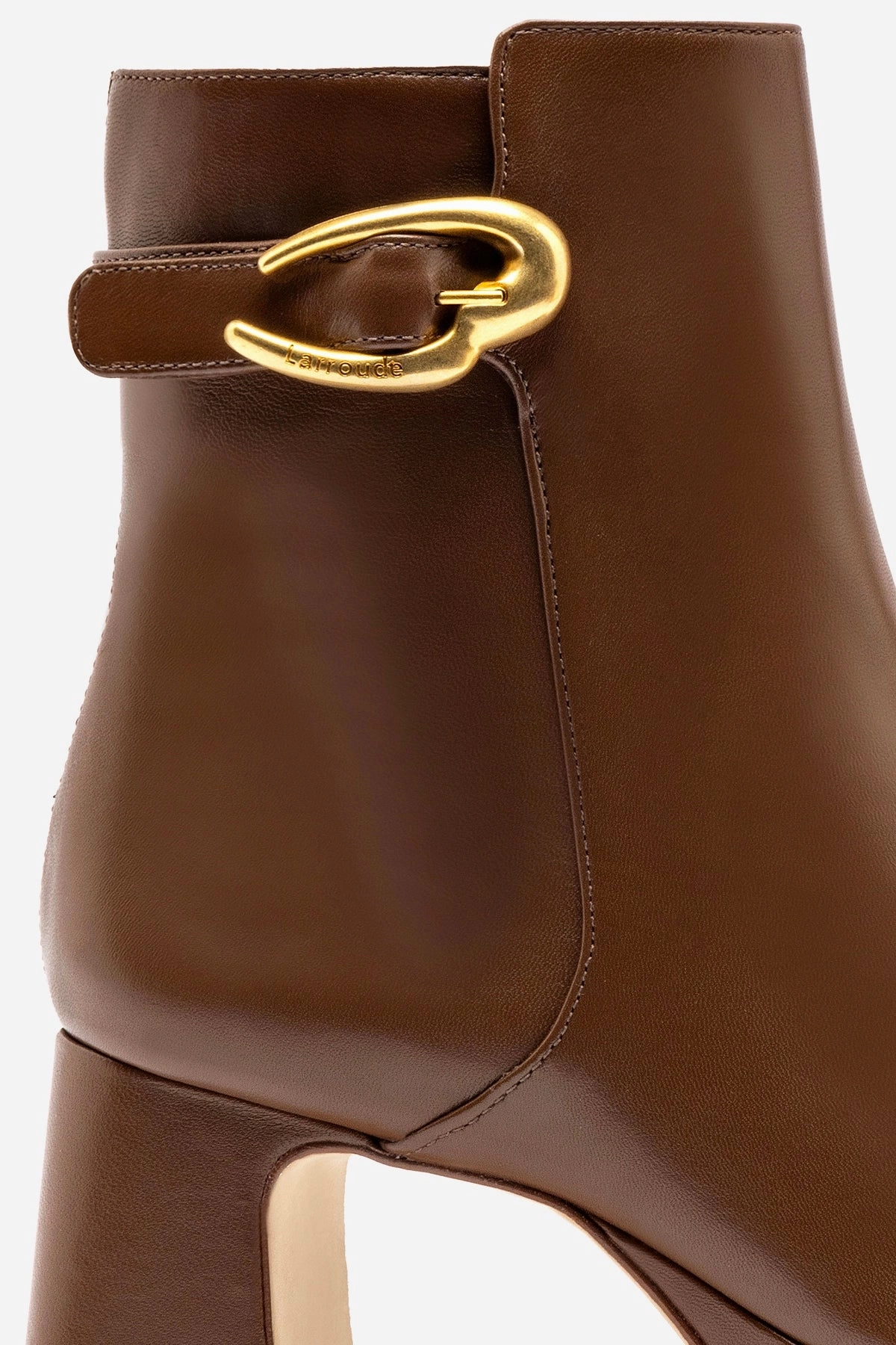 Calm Flow Dolly Verona Low Boot In Burnt Umber Leather