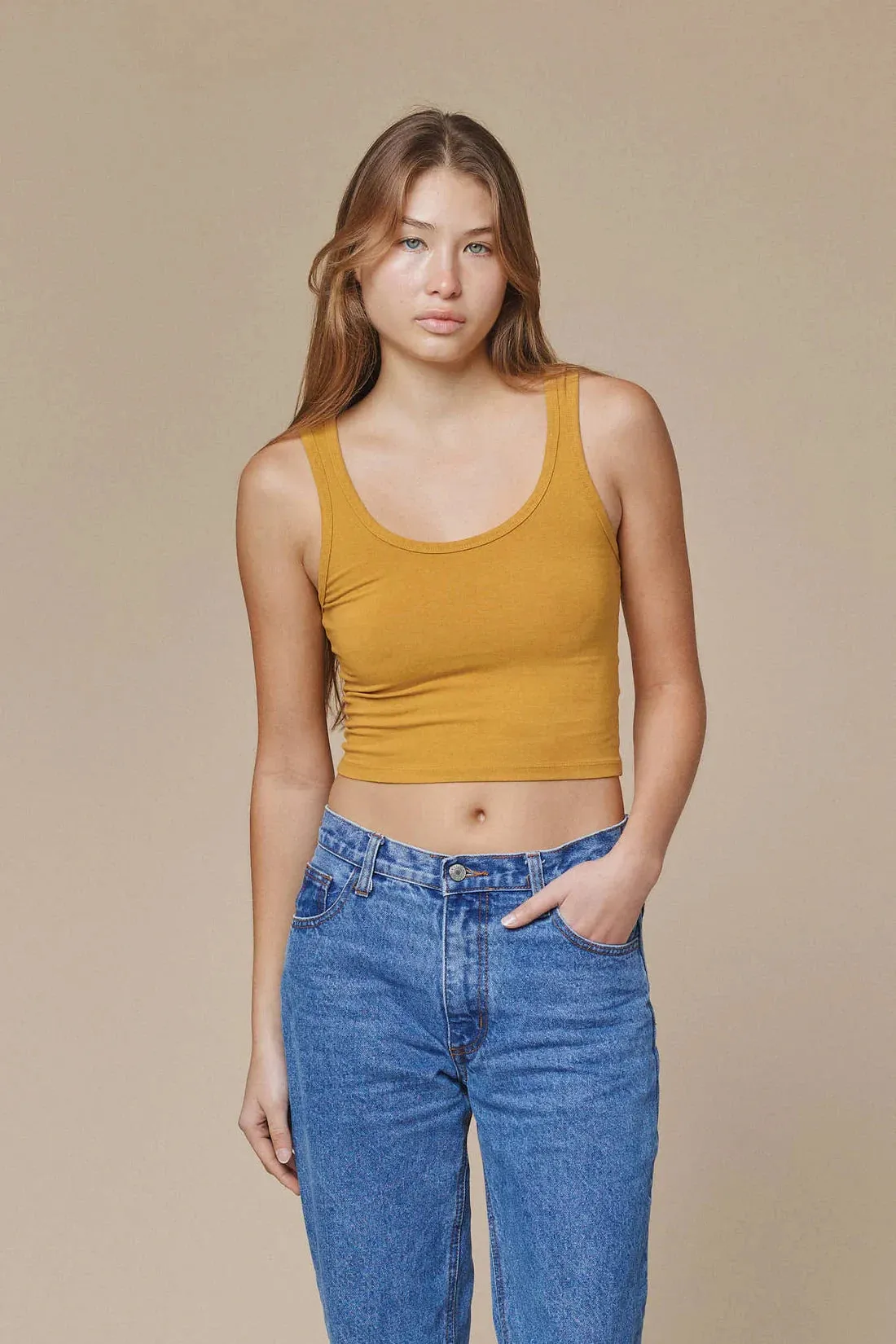 Sporty Tank Sporty Layer Look Wrinkle Resistant Material