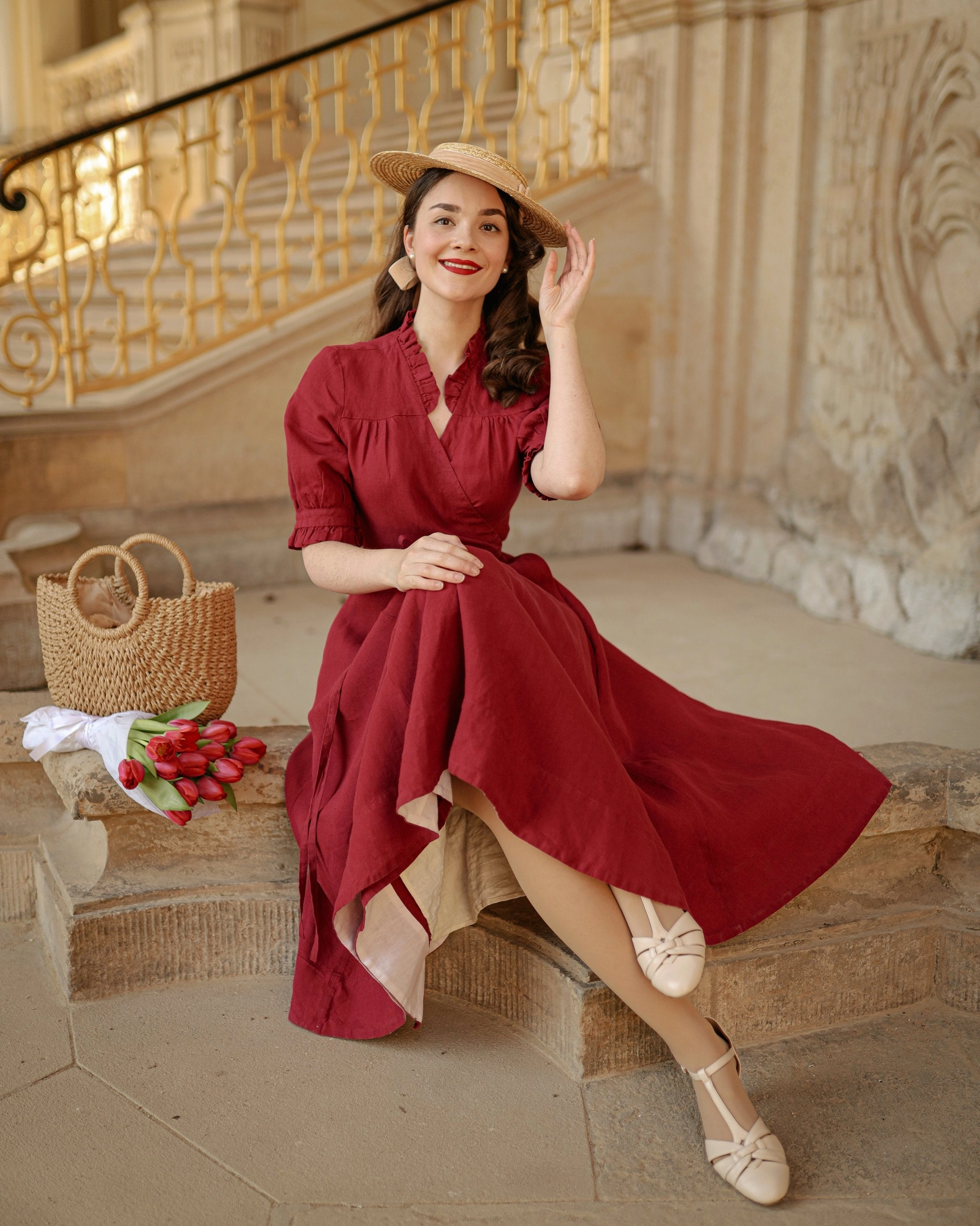 Darcy Dress, Short Sleeve Chic beachwear dress