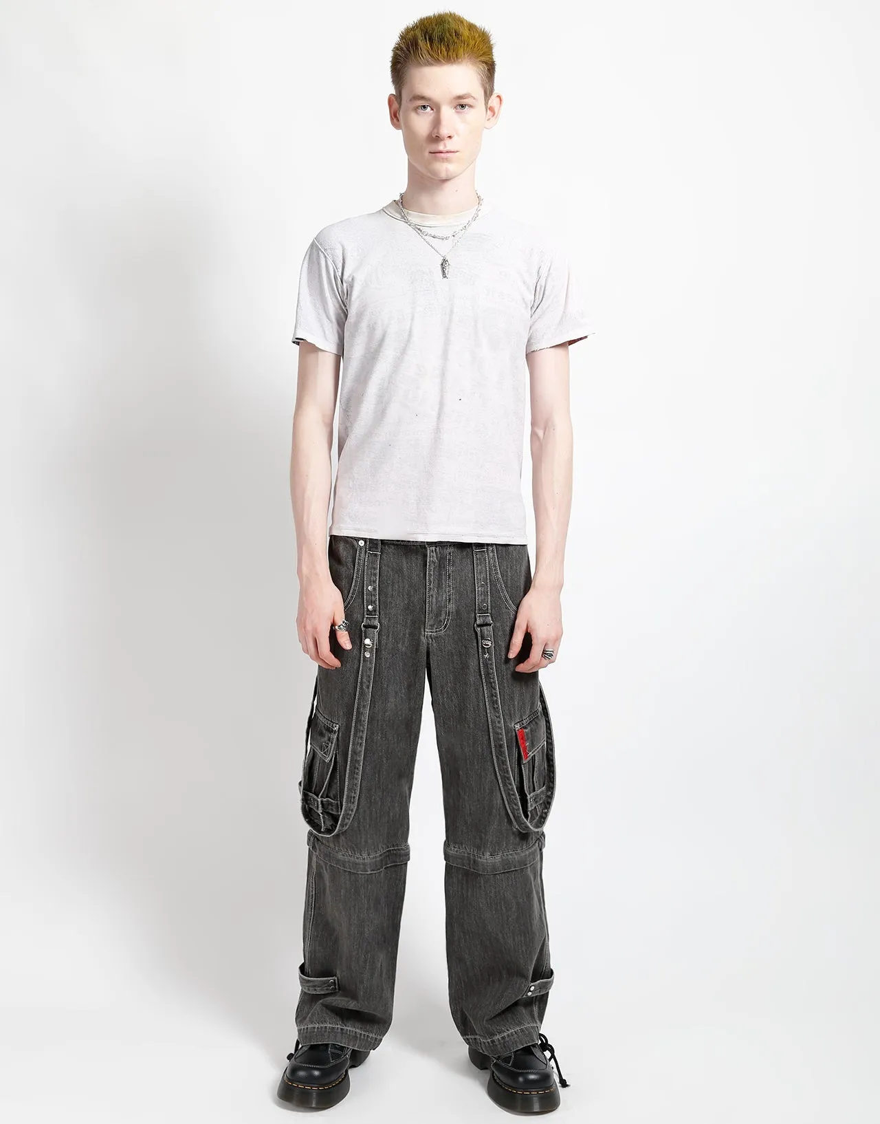 ZIP OFF CRUSH CARGO PANT BLACK DENIM Quick Dry Technology Core Comfort