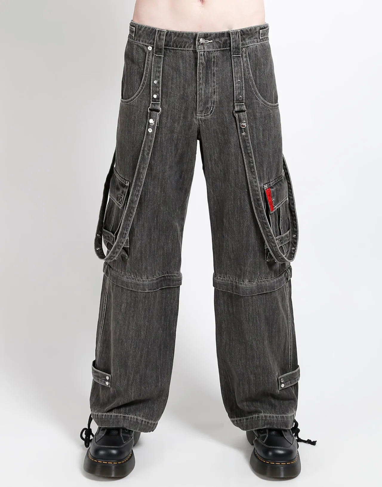 ZIP OFF CRUSH CARGO PANT BLACK DENIM Essential Comfort Wear Performance Stretch