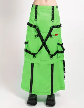LowProfileTopstitching ZIP OFF MEGA NYLON SKIRT NEON LIME
