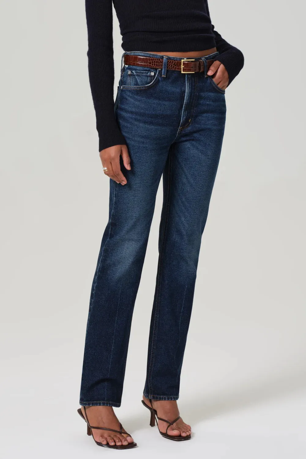 Adjustable Fit Side zipper Zurie Straight Leg