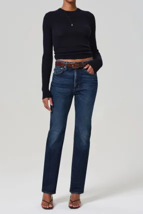 Slim Waist Functional Look Zurie Straight Leg